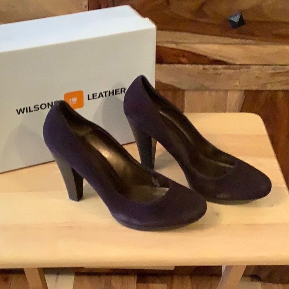 Wilson Anna Brown Suede Heels